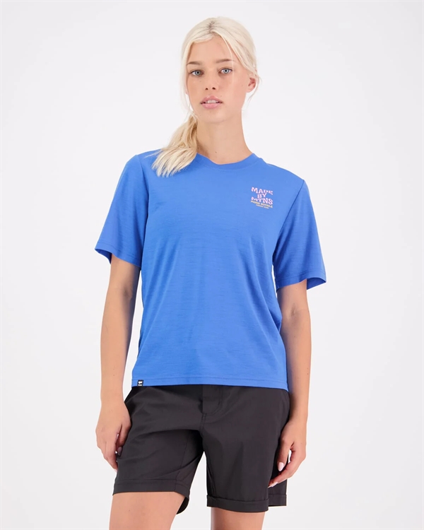 Mons Royale Woman Icon Relaxed Tee Pop Blue